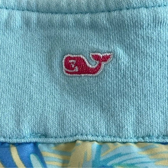 Vinyard Vines 1/4 Zip Pullover Sweater Long Sleeve Hummingbird Flowers - EUC - Picture 4 of 9